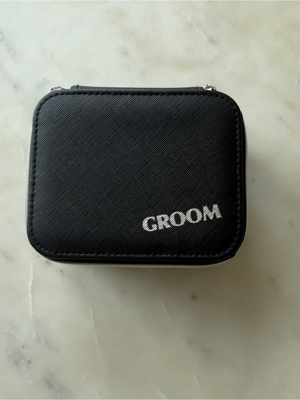 Black Travel Groom Kit Case